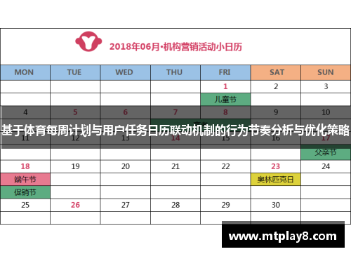基于体育每周计划与用户任务日历联动机制的行为节奏分析与优化策略